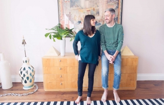 Jeff Halmos and Lisa Mayock on Mom (to-be) Jeans and More